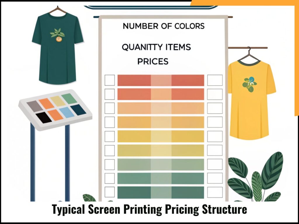 Typical Screen Printing Pricing Structure